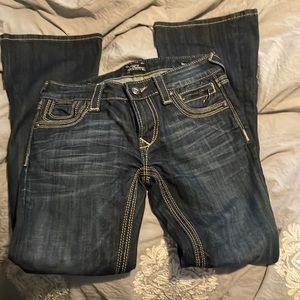 ReRock for Express Thick Stitch Boot Cut Jean